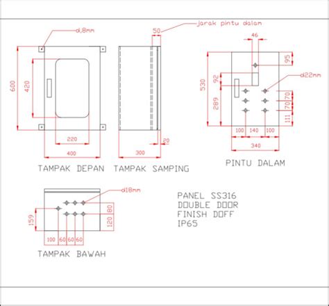 harga box panel stainless steel 316 uk 600x400x300mm3|harga box panel stainless.